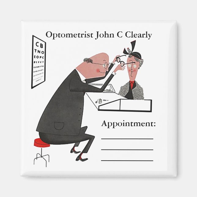 Magnet ~ Augenoptometriker - Augenarzternennung (Vorne)