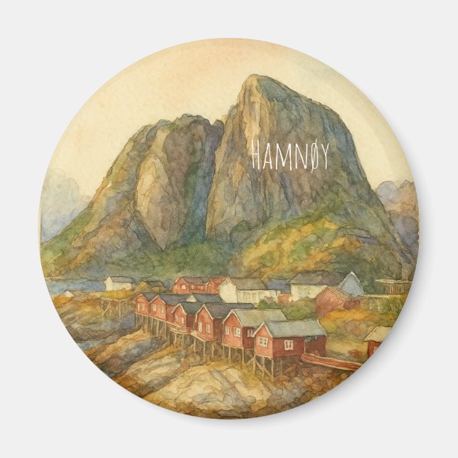 Magnet aus Hamnøy, Lofoten, Norwegen (Vorne)