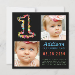 MAGNET Baby 1. Geburtstag Party Fotokarte