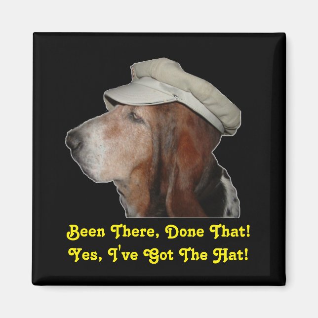 Magnet Basset Hound war da, getan, dass (Vorne)