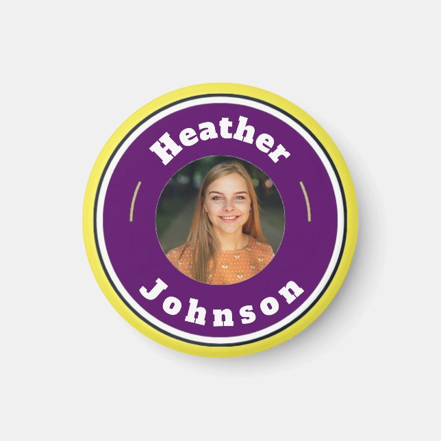 Magnet - Benutzerdefiniert (Name und Foto hinzufüg (Vorne)