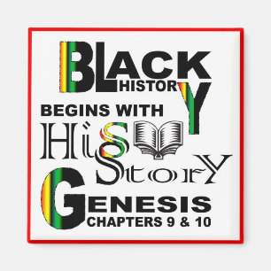Magnet-Black History beginnt mit HiStory© RedBrdr Magnet