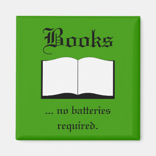 Magnet - Bücher ... keine Batterien benötigt