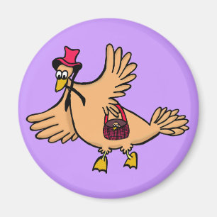 Magnet"Cartoon-Kunst" VOGEL Magnet