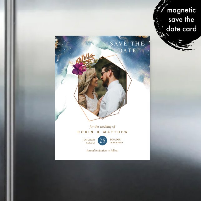 Magnet Celestial Wedding speichern das Datum (Von Creator hochgeladen)