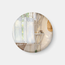 Magnet Curtain in the Wind