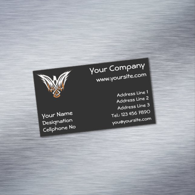 Magnet der Celtic Bird Business Card (Beispiel)