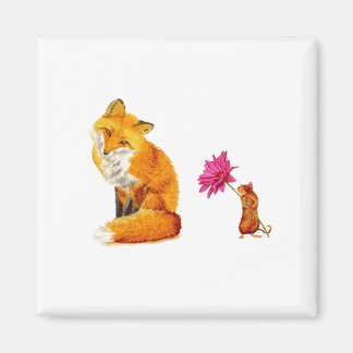 Magnet der Freunde von Red Fox und Maus