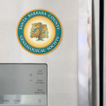 Magnet der Genealogischen Gesellschaft Santa Barba