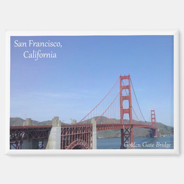 Magnet der Golden Gate Bridge in San Francisco (Vorderseite)