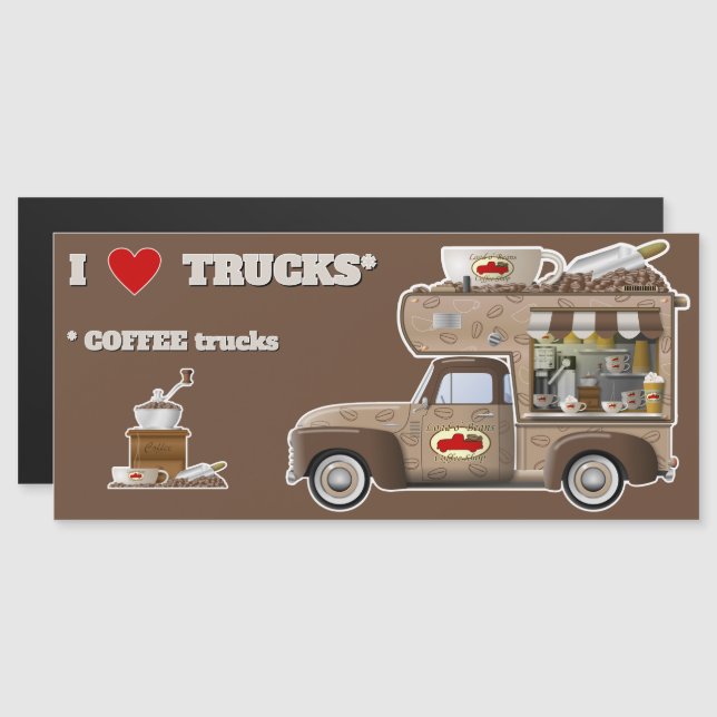 Magnet der Liebe LKW (KAFFEE-LKW) (Vorne/Hinten)
