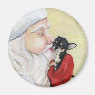 Magnet "Der Weihnachtskuss für Chihuahua"