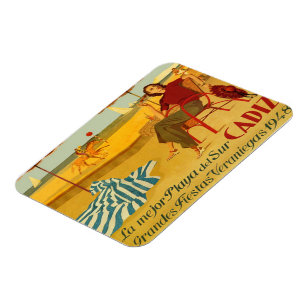 Magnet des Kühlschranks Bekanntgabe Vintage Cadiz