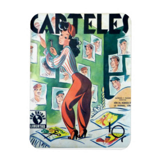 Magnet des Kühlschranks Kubanische Zeitschriften