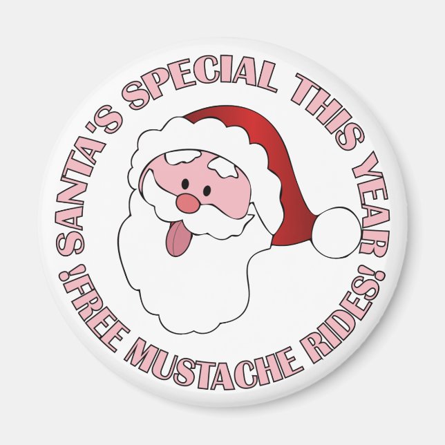 Magnet des Mustache des Weihnachtsmannes (Vorne)