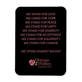 Magnet-Diversity-Anweisung Woman innerhalb der Zen Magnet