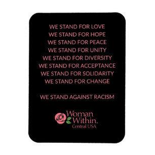 Magnet-Diversity-Erklärung Frau innerhalb der Zen Magnet