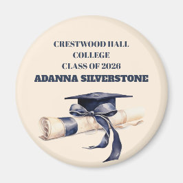 Magnet-Editable Graduation Keepsake Magnet