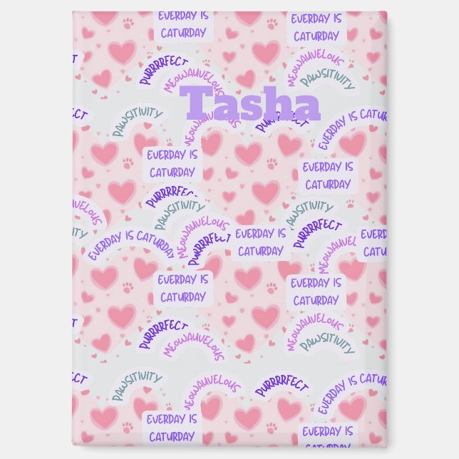 Magnet " Everyday is Caturday"  (Vorderseite)