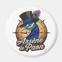 Magnet Farbe "Arsene der Pfau"