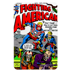 Magnet "Fighting American" aus den 1950er Jahren