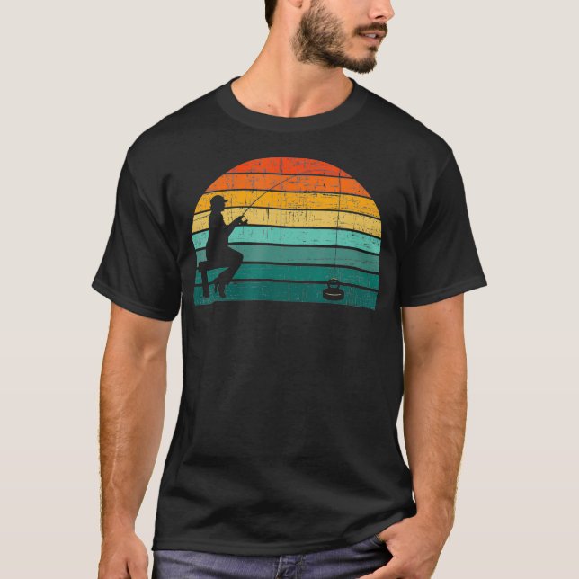Magnet Fischen Schatz Jagd Fischer Magnet T-Shirt (Vorderseite)