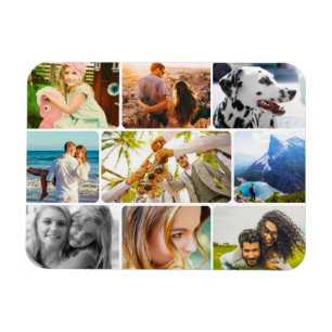 Magnet Flexible 9-Fotomaterial gerundete Collage