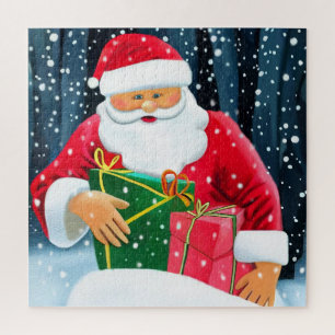 Magnet Flexible Frohe Weihnachten - Weihnachtsmann Puzzle