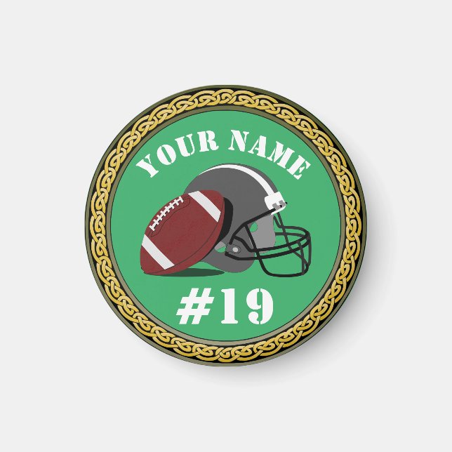 Magnet Football - Name und Nummer hinzufügen (Vorne)