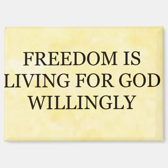 Magnet "Freiheit ist (Vorderseite)