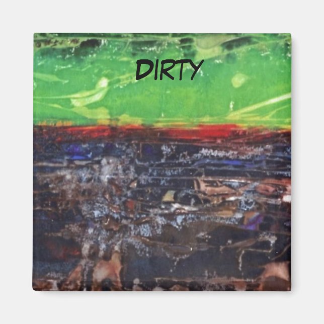 Magnet für Abstrakte Geschirrspüler "Ein Jahr im L (Vorne)