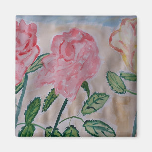 Magnet für abstrakte Rose