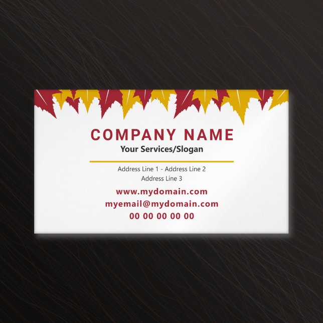 Magnet für Ahornleaf-Visitenkarte (Maple Leaf Business Card Magnet)