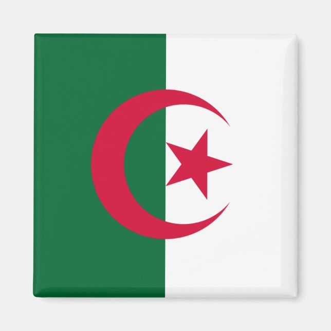 Magnet für algerische Flagge (Vorne)