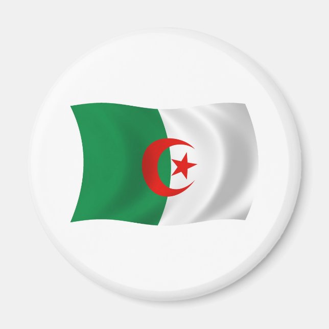 Magnet für algerische Flagge (Vorne)