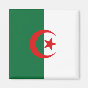 Magnet für algerische Flagge