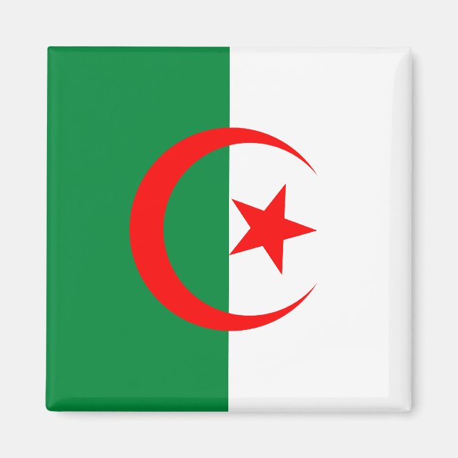 Magnet für algerische Flagge (Vorne)