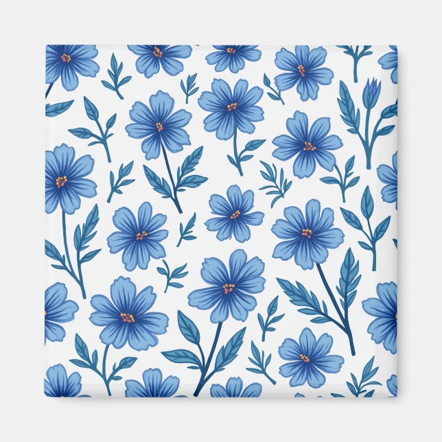 Magnet für blaue Blume (Vorne)