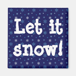 Magnet für blaue Schneeflocke