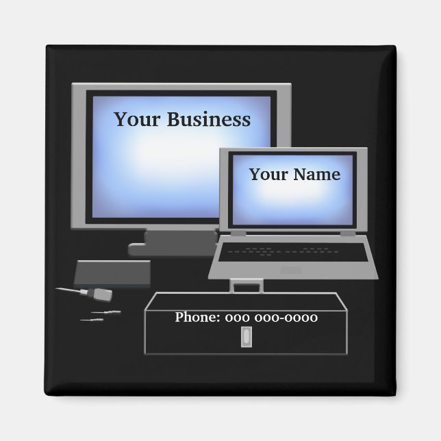 Magnet für Computerreparaturdienste (Vorne)