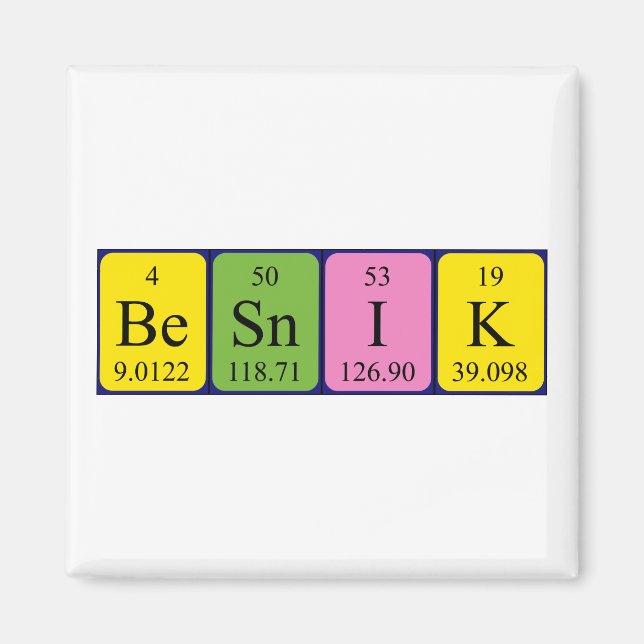 Magnet für den peripheren Tabellennamen in Besnik (Vorne)