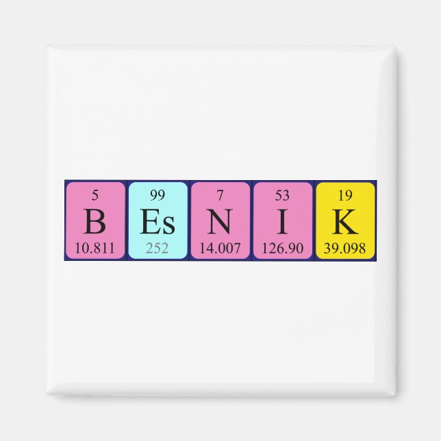 Magnet für den peripheren Tabellennamen in Besnik (Vorne)