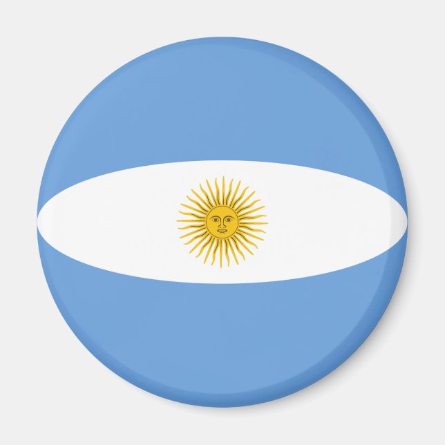 Magnet für die Flagge Argentiniens (Vorne)