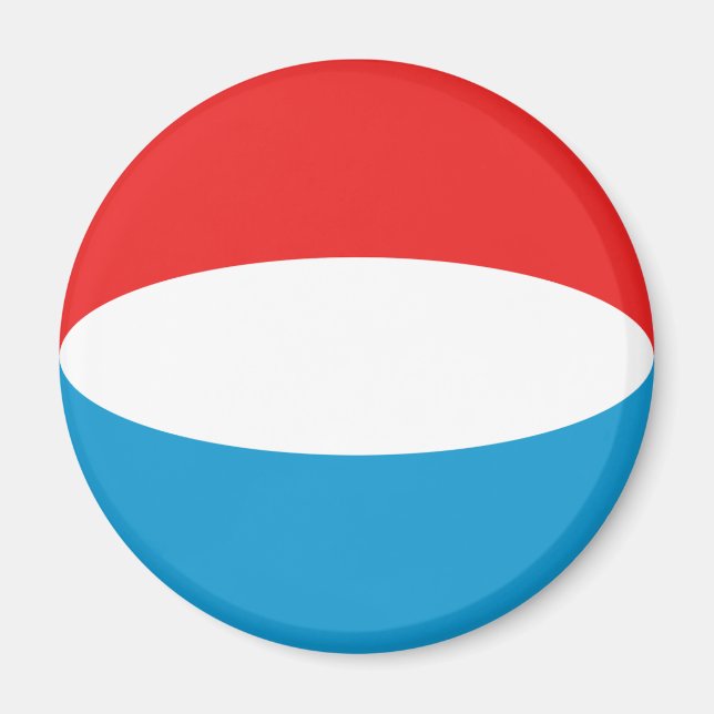 Magnet für die Flagge Luxemburgs (Vorne)