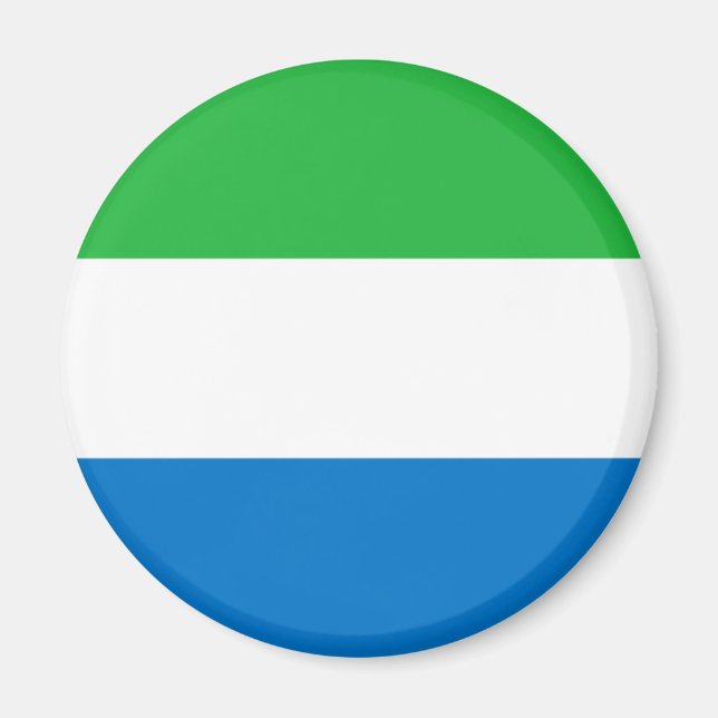 Magnet für die Flagge Sierra Leones (Vorne)