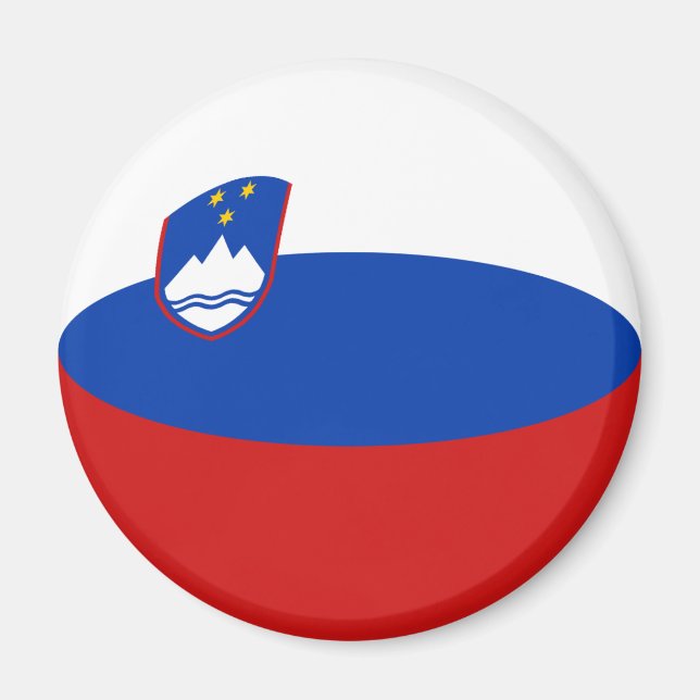 Magnet für die Flagge Sloweniens (Vorne)