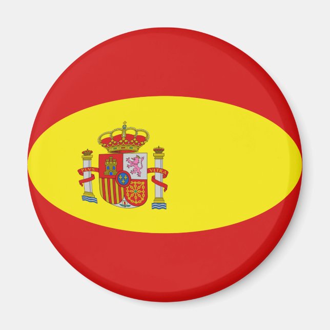 Magnet für die Flagge Spaniens (Vorne)