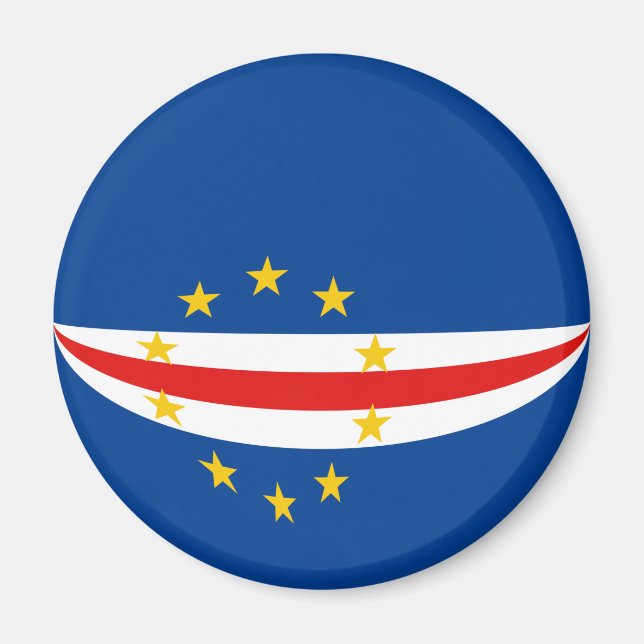 Magnet für die Flagge von Kap Verde (Vorne)