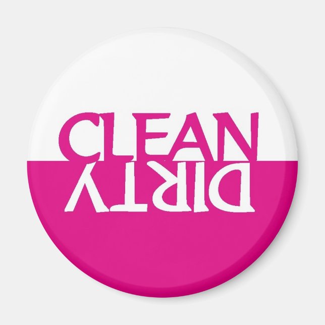 Magnet für die Geschirrspülmaschine in Pink (Vorne)