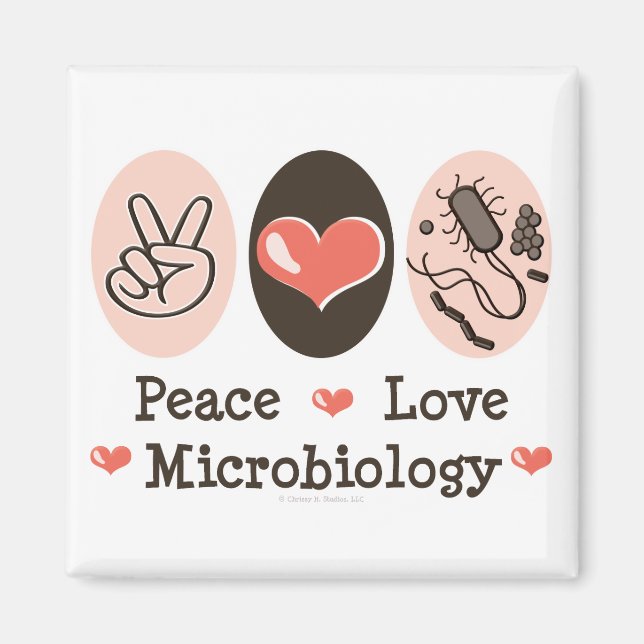 Magnet für die Liebe der Mikrobiologie (Vorne)